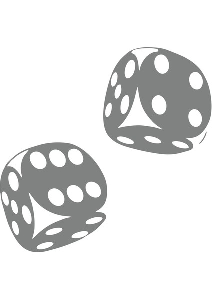 Zar Araba Sticker 17X17 cm Gri