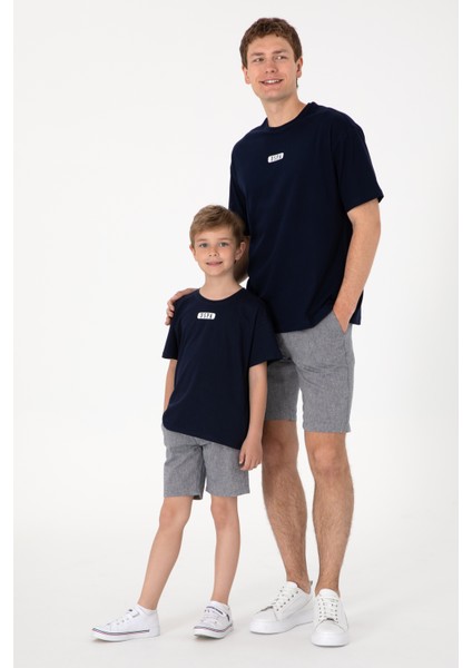 Erkek Çocuk Lacivert Tişört 50298982-VR033