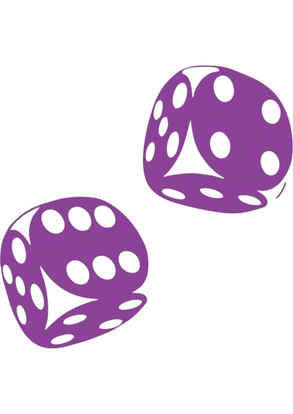 Zar Araba Sticker 17X17 cm Mor