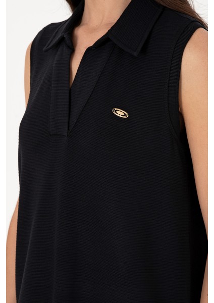 Kadın Siyah Elbise (Örme) 50300674-VR046