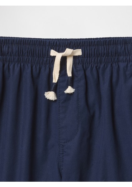 Erkek Çocuk Siyah Relaxed Pull-On Şort