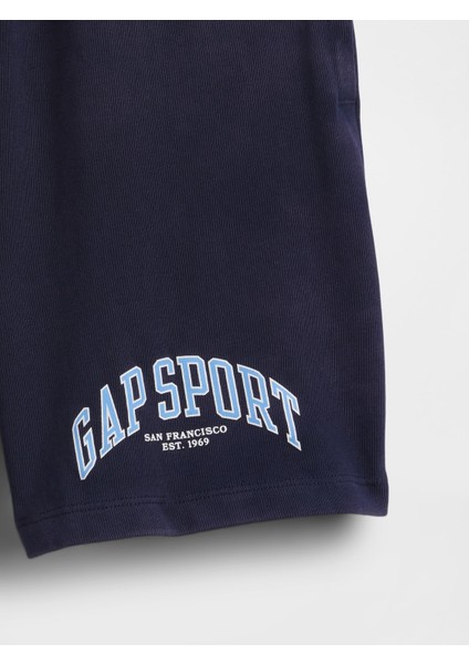 Erkek Çocuk Mavi Gap Logo Easy Şort