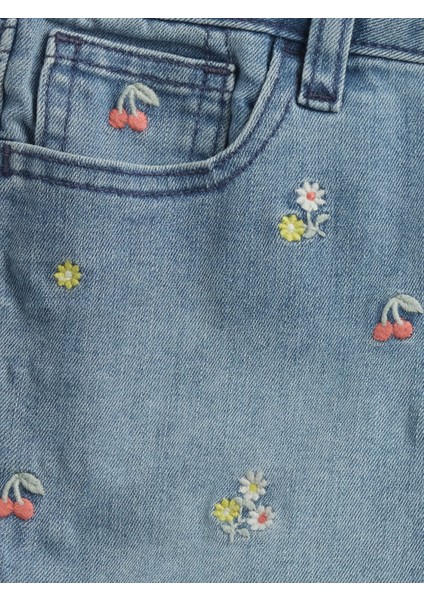 Kız Çocuk Mavi Easy Denim Şort fiyatları