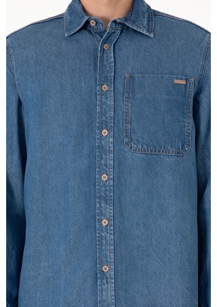 Erkek Mavi Gömlek Jean 50304388-DN0022