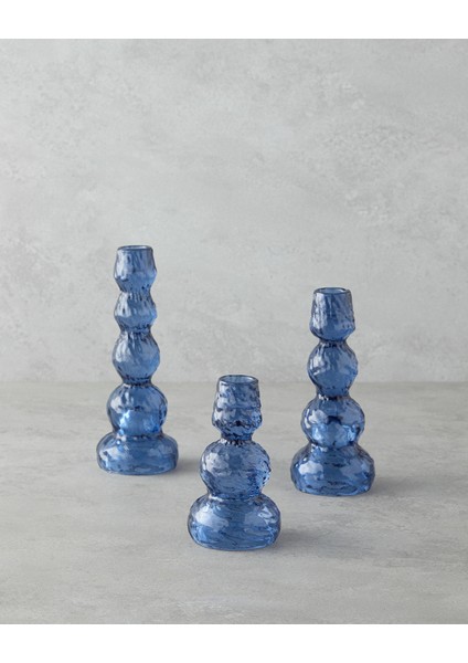 Stars Şamdan 17 cm Mavi