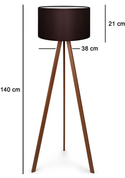 Kahverengi Ahşap Lambader modelleri