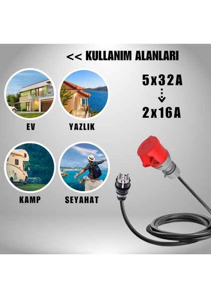 22kW Elektrikli Araç Şarj Cihazı için 10 Metre Ev Tipi Fişli Dönüştürücü Adaptör fırsatları