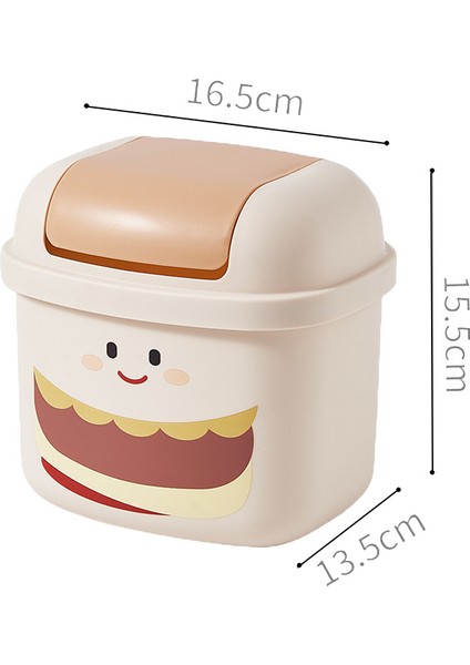 Çöp Kutusu Ev Oturma Odası Yatak Odası Süper Sevimli Masaüstü Küçük Çöp Kutuları (Yurt Dışından)