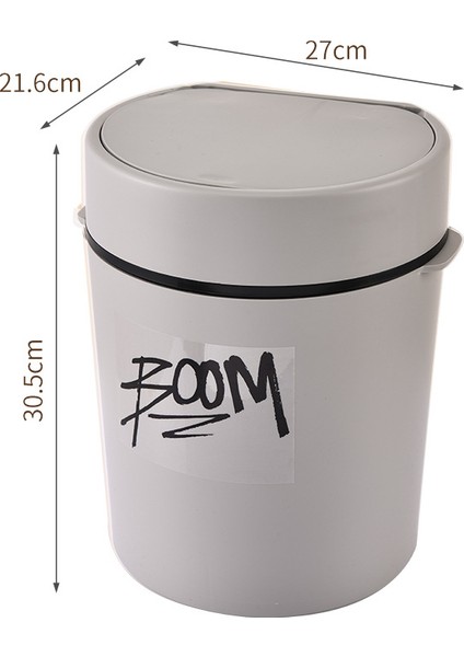 Bas Açılır Kapaklı Tuvalet Için Kapaklı Evsel Çöp Kutusu Modeli Büyük Mutfak Banyo Çöp Kutusu (Yurt Dışından)