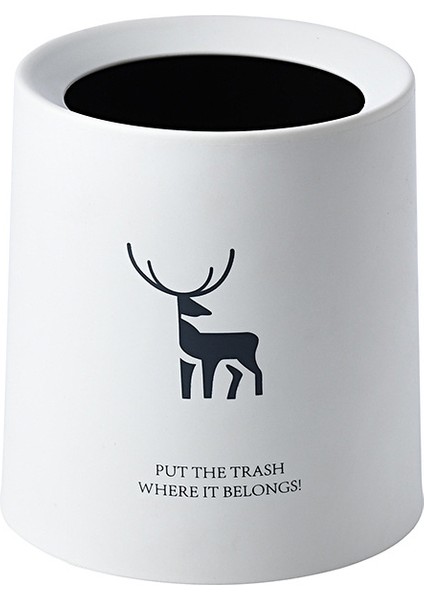 Masaüstü Çöp Kutusu Ofis Masası Çalışma Odası Sehpa Yemek Masası Mini Komodin Küçük Çöp Kutusu Sevimli (Yurt Dışından)