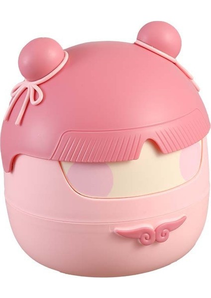 Nezha Masaüstü Çöp Sepeti Sevimli Flip-Top Ofis Kağıt Sepeti Muhtelif Düzenleyici (Yurt Dışından)