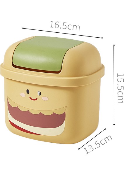 Çöp Kutusu Ev Oturma Odası Yatak Odası Süper Sevimli Masaüstü Küçük Çöp Kutuları (Yurt Dışından)