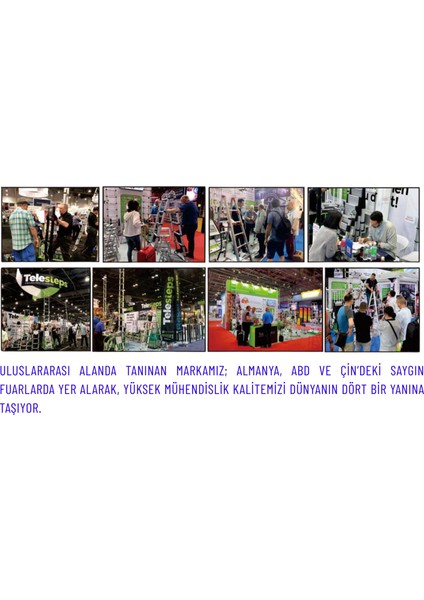 2.1m Kevlar Yalıtkan/Yüksek Gerilime Dayanıklı Çok Fonksiyonlu Merdiven 20ACKV - 105EKS