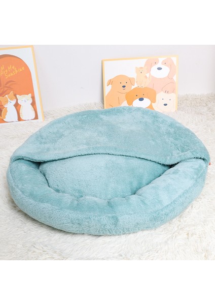 Kedi Kumu Yuvarlak Yuva Peluş Pet Yatak (Yurt Dışından)