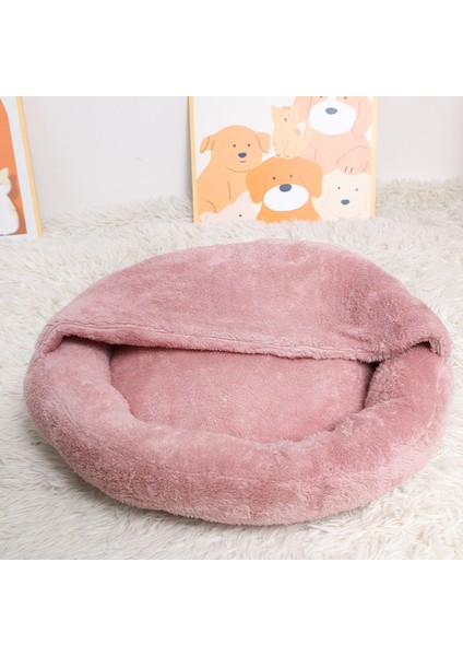 Kedi Kumu Yuvarlak Yuva Peluş Pet Yatak (Yurt Dışından)