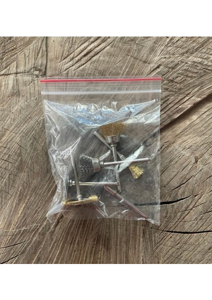 3mm Mini Fırça Seti Gravür Tel Fırça Seti Matkap Için Tel Fırça 6pcs