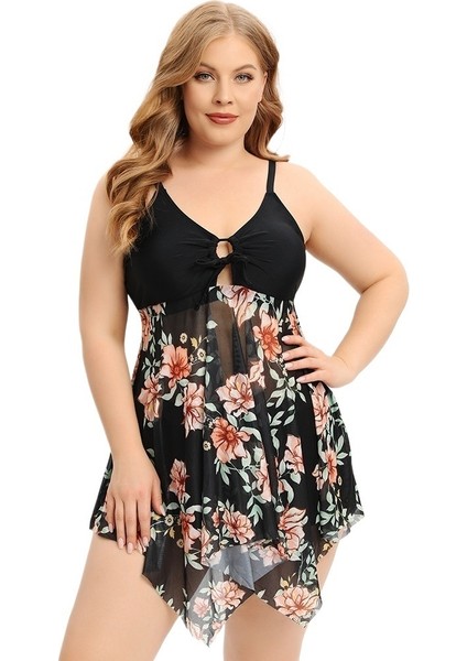 Yaz Büyük Beden Mayo Kadın Sıcak Bahar Çabuk Kuruyan File Etek Bölünmüş Mayo Boxer Şort (Yurt Dışından) modelleri