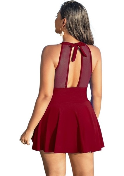 Yaz Büyük Beden Kırmızı Mayo Kadın Büyük Beden Mayo Elbise Tek Parça Mayo Bayanlar (Yurt Dışından) fiyatları