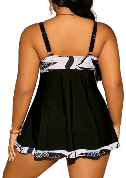 Yaz Baskılı Boxer Külot Büyük Tankini Muhafazakar Mayo Takımı Beden: 4xl Göğüs 106CM (Yurt Dışından) fiyatları