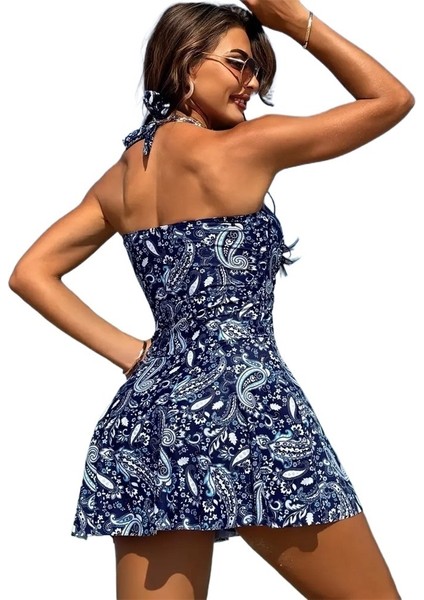 Yaz Ince Baskı Bel Etek Mayo Sıcak Bahar Mayo Kadın (Yurt Dışından)