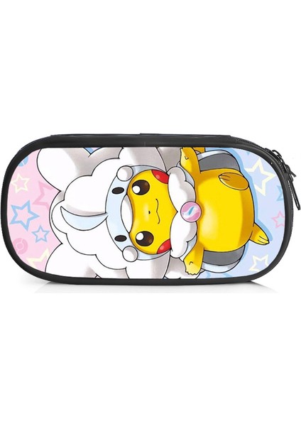 Pikachu Büyük Kapasiteli Kalem Kutusu Kalem Kutusu Kırtasiye Çantası Kozmetik Çantası Kozmetik Çantası (Yurt Dışından)
