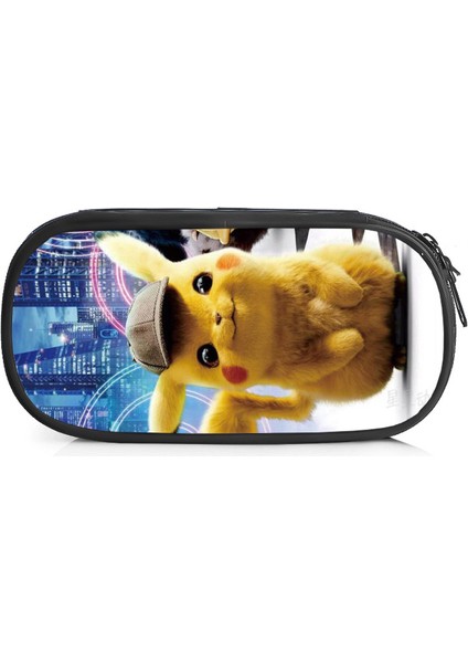 Pikachu Büyük Kapasiteli Kalem Kutusu Kalem Kutusu Kırtasiye Çantası Kozmetik Çantası Kozmetik Çantası (Yurt Dışından)