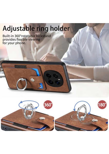Honor Magic7 Pro 5g Için Deri Arka Telefon Kılıfı, Kart Yuvaları ve Ayaklık (Yurt Dışından) indirimleri