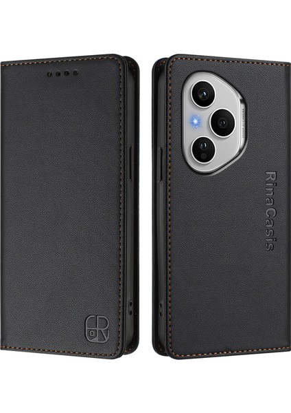 Honor 400 Pro 5g Deri Kılıf Telefon Kılıfı Rfıd Engelleme Cüzdan Standı ile (Yurt Dışından)