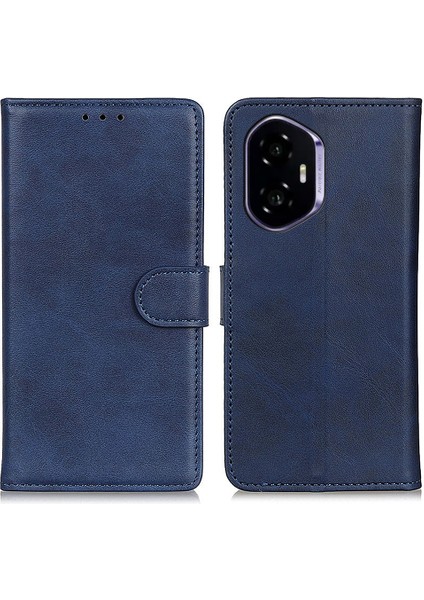 Honor 400 5g Inek Derisi Doku Deri Cüzdan Standı Telefon Kılıfı (Yurt Dışından)