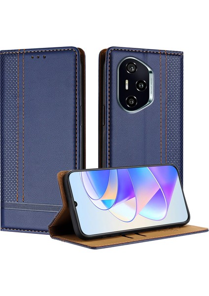 Honor 400 5g Deri Standlı Telefon Kılıfı Kart Yuvalı (Yurt Dışından)