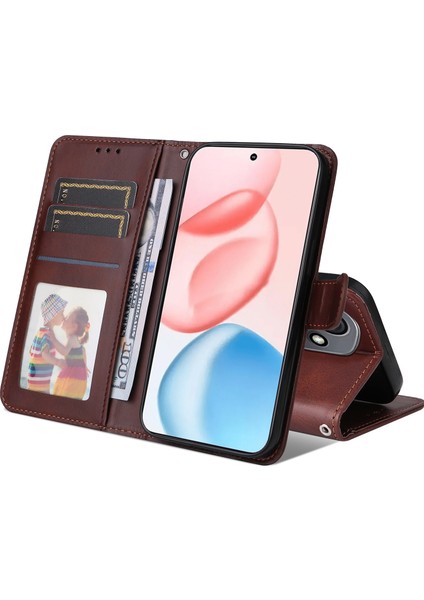 Honor 400 5g Cüzdan Pu Deri Folio Kapaklı Telefon Kılıfı (Yurt Dışından)