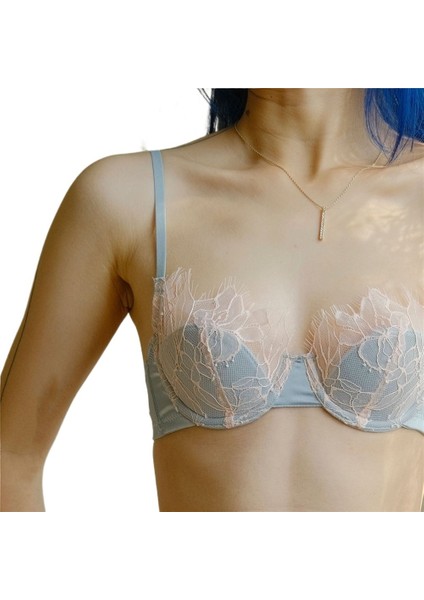 Yeşil Iç Çamaşırı Içi Boş Kirpik Dantel Iç Çamaşırı Yumuşak ve Ince Rahat Küçük Göğüslü Dolgulu Sütyen Beden: 80A/85C (Yurt Dışından) fiyatları