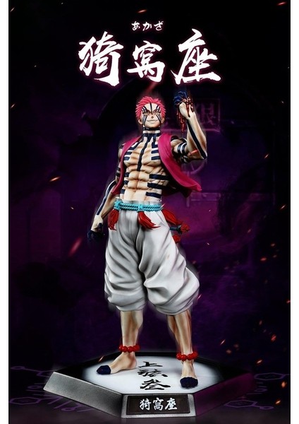 Akaza Şekil Anime Heykeli Modeli Renkli Masaüstü Dekorasyon Hediye Anime Fan Koleksiyonu 28CM/11.02IN (Yurt Dışından)