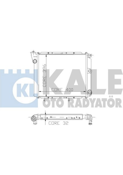 Motor Su Radyatörü [ Renault R9, R11 Broadway, Spring 2 Sira Al+Pl ] Dpmah