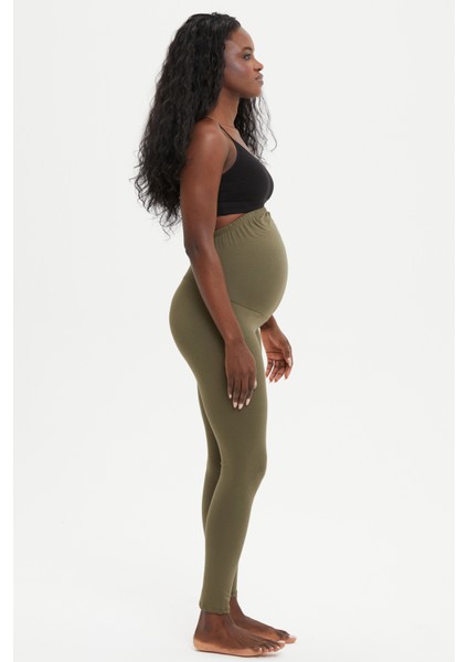 Pamuk Elastan Uzun Kadın Hamile Tayt 2023 (Bileğe Kadar) modelleri