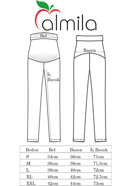 Pamuk Elastan Uzun Kadın Hamile Tayt 2023 (Bileğe Kadar)