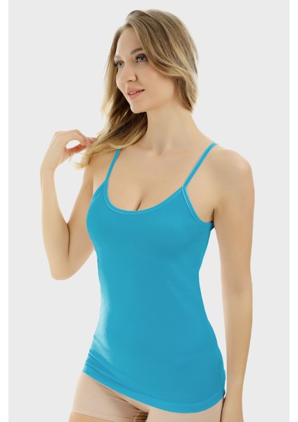 Ip Askılı Slim Fit Kadın Atlet Body 2033