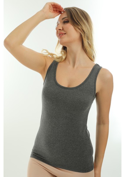 Kalın Askılı Slim Fit Kadın Atlet Body 2034