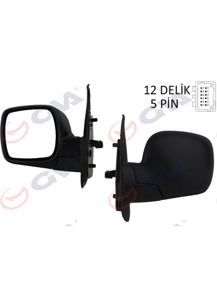 Diş Dikiz Aynasi Sol Kangoo 08 Elektrikli Isitmali Konveks 5 Fiş VM-6131EHL Dpmah
