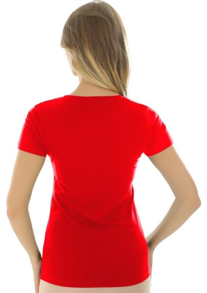 Kısa Kollu U Yaka Slim Fit Kadın Body T-Shirt 2038 fiyatları