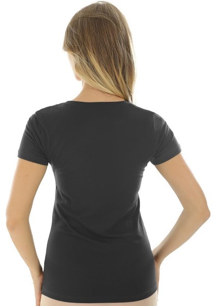 Kısa Kollu U Yaka Slim Fit Kadın Body T-Shirt 2038 fiyatları