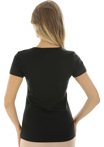 Kısa Kollu U Yaka Slim Fit Kadın Body T-Shirt 2038 fırsatları