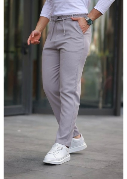 Erkek Beli Bağcıklı Jogger Pantolon