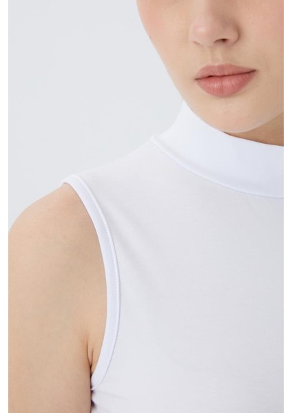 Balıkçı Yaka Sıfır Kol Kadın Body T-Shirt 2045 fırsatları