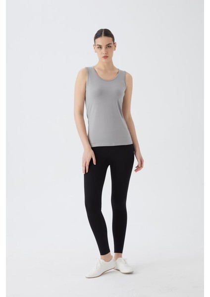 Sıfır Kol U Yaka Kadın Body T-Shirt 2049