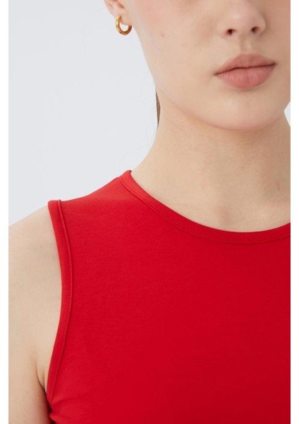 Sıfır Kol O Yaka Kadın Body T-Shirt 2048