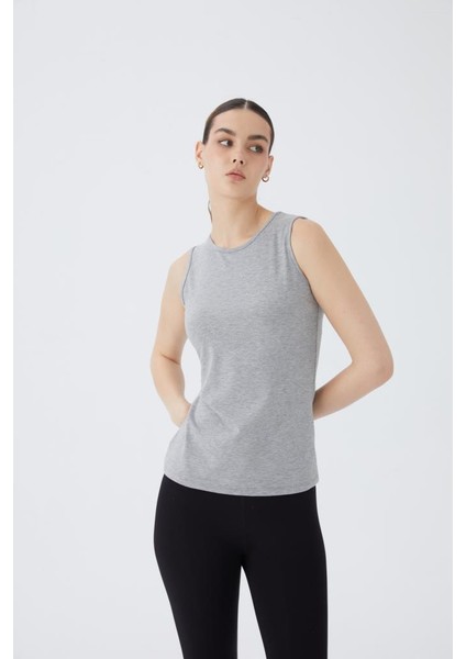 Sıfır Kol O Yaka Kadın Body T-Shirt 2048