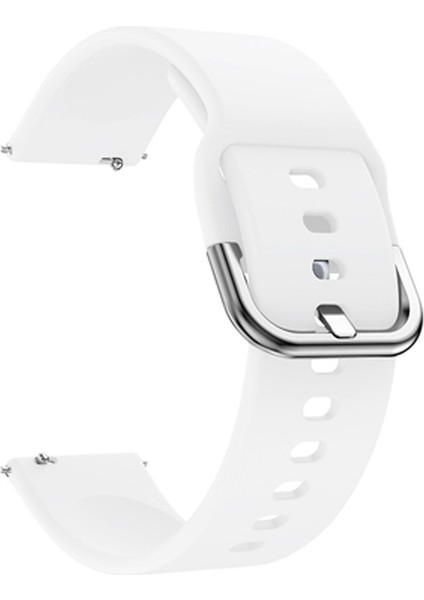 Huawei Watch GT 4 / GT 3 46MM Uyumlu 22MM Silikon Kordon (Beyaz)