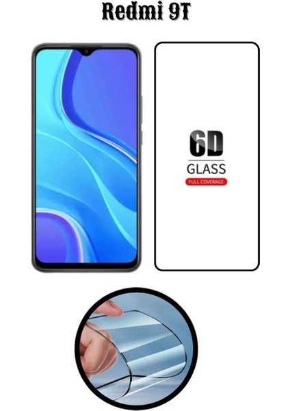 Redmi 9t 6d Tam Kaplayan Ekran Koruyucu ve Şeffaf Kılıf 2li Avantajlı Paket fiyatları