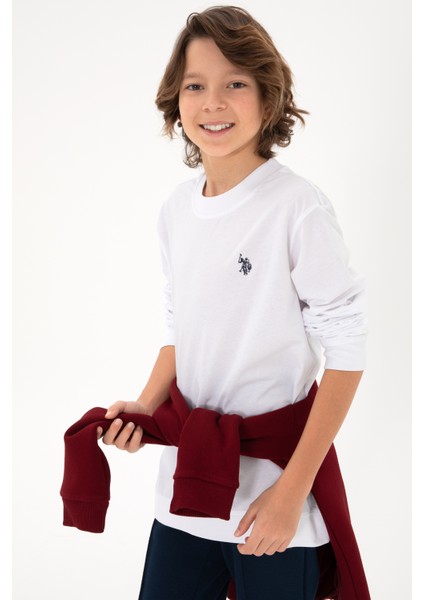 Erkek Çocuk Beyaz Sweatshirt 50297435-VR013